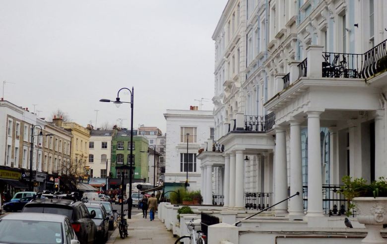 Elgin Terrace, looking towards Portobello Road.